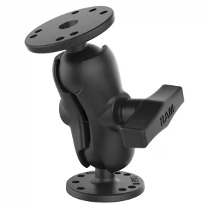 RAM® Short Arm C-Ball Mount with Two Round Plates (RAM-101U-B)