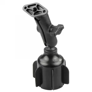 RAM® Stubby™ Cup Holder Mount with Diamond Plate (RAP-B-299-4-238U)