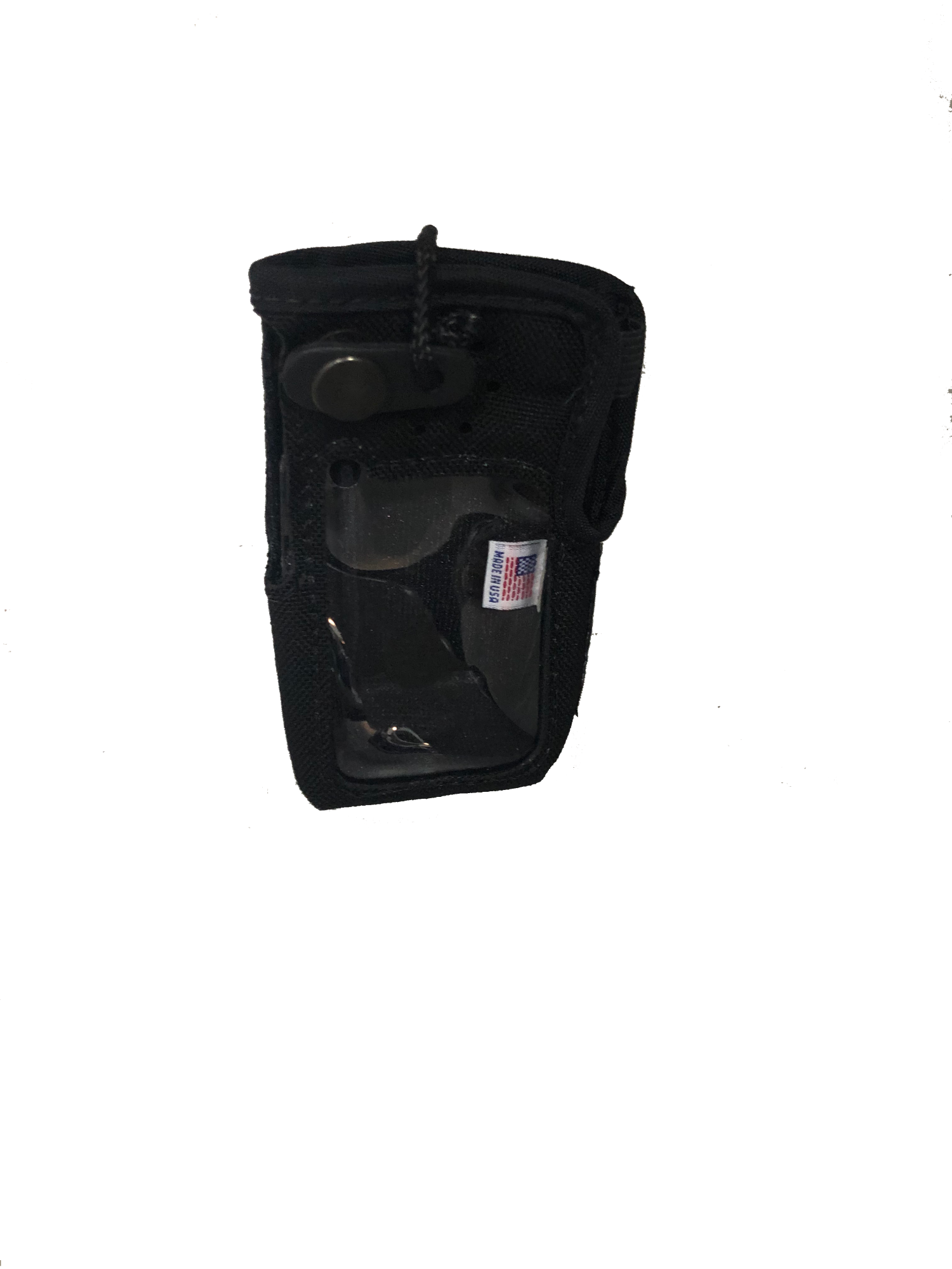 Icom NC-2000C nylon carrying case with belt clip, available in black or orange for compatible Icom handheld radios.