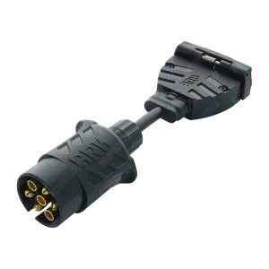 ADAPTOR:7PIN RND CAR ~ 7 PIN FLAT TRLER