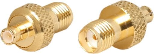 Cellink AD1140 RF adaptor with MCX male plug to SMA female socket for connecting compatible antenna and coaxial cable systems.