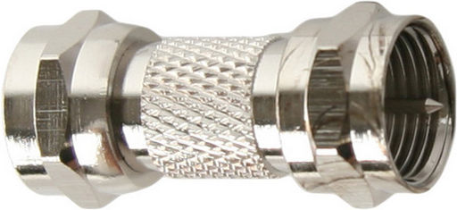 Daichi AD315 F-type male-to-male line joiner adaptor for connecting two F-type coaxial cable connectors.