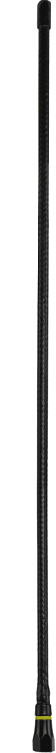 GME AEM7W 650mm black fibreglass AM/FM antenna whip with ground-dependent design, made to suit the GME AEM7 antenna base.