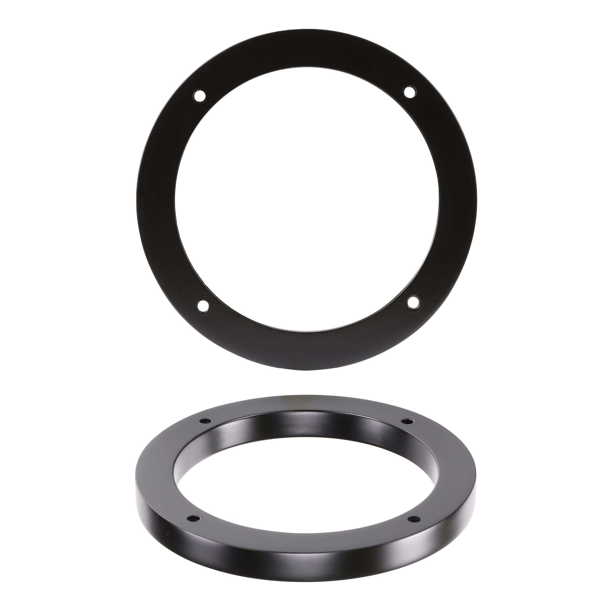Aerpro AP3151B black 16mm MDF speaker spacers designed for 5- to 6-inch speakers, with 127–152mm sizing for compatible car audio installations.