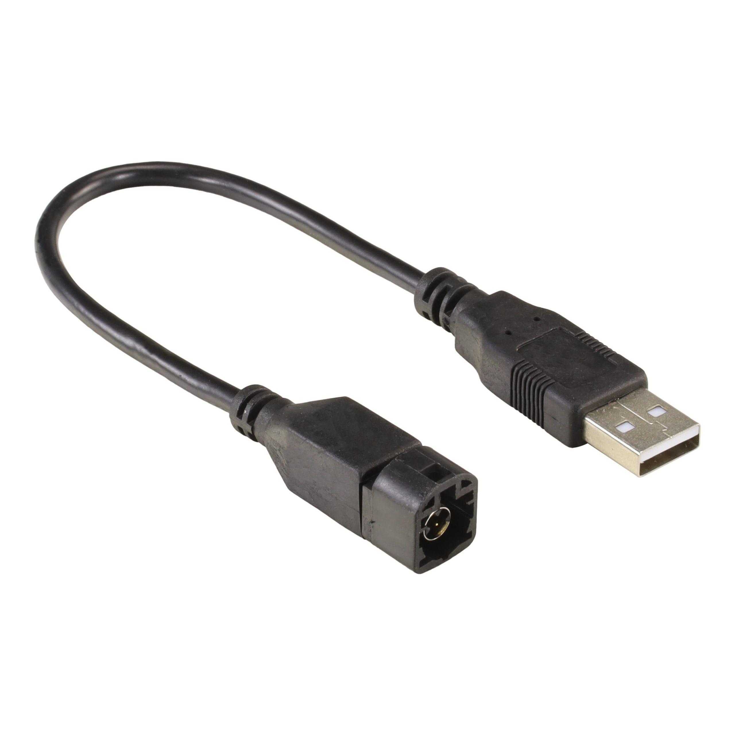 Aerpro APEUUSB1 USB retention adapter for selected BMW, Mercedes, Mini Cooper and Volkswagen vehicles, retaining the factory USB socket when installing an aftermarket head unit.