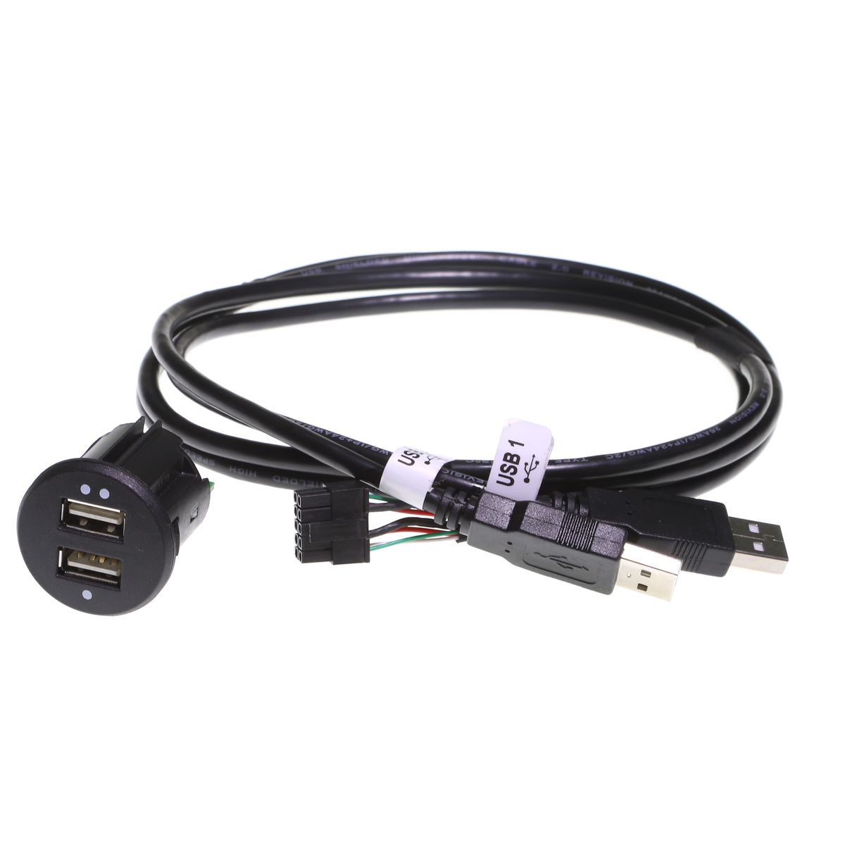 Aerpro Dual USB Cigarette Socket Replacement (APUSBD55)