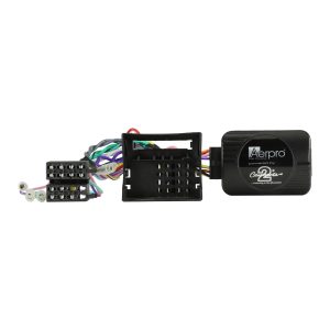 Aerpro CHMC1C steering wheel control interface for selected Mercedes vehicles with Audio 20 head units, retaining factory steering controls and providing CANBUS outputs for reverse, park brake, speed pulse and illumination.