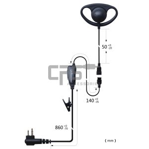 HEADSET:McKAY 'D' Hook TX6150/6160