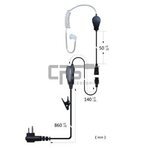 HEADSET:MOTOROLA APX A/TUBE LOUD