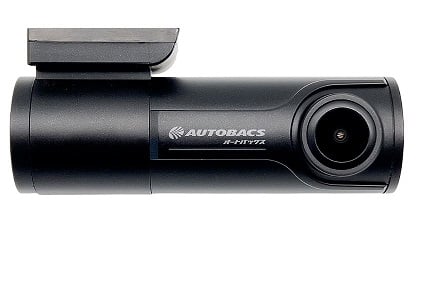 Autobacs EAGLE-i2.1K 2K QHD dash camera with Sony STARVIS sensor, dual-band Wi-Fi, GPS, parking monitoring, WDR night vision and included 64GB microSD card.