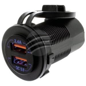 SOCKET:USB Dual Quick chrg Hulk HU6630