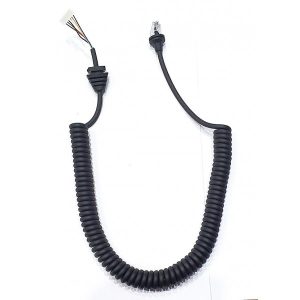 GME MC553-7CC heavy-duty replacement microphone curly cord for GME MC553B and MC557B microphones.