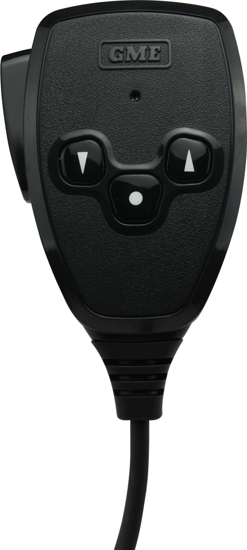 GME MP600B heavy-duty IP67 fist microphone for compatible TX and CM series radios, with channel controls and programmable buttons.