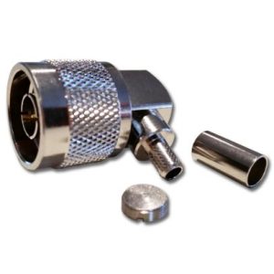 PLUG:N-Type Crimp LMR240 REV GENDER