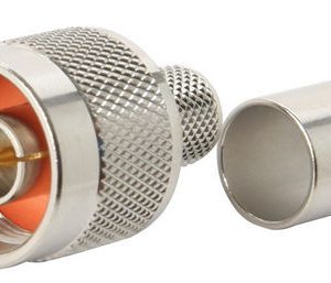Cellink N2410 N-type male crimp connector for LMR240 coaxial cable, designed for compatible RF and antenna cable installations.