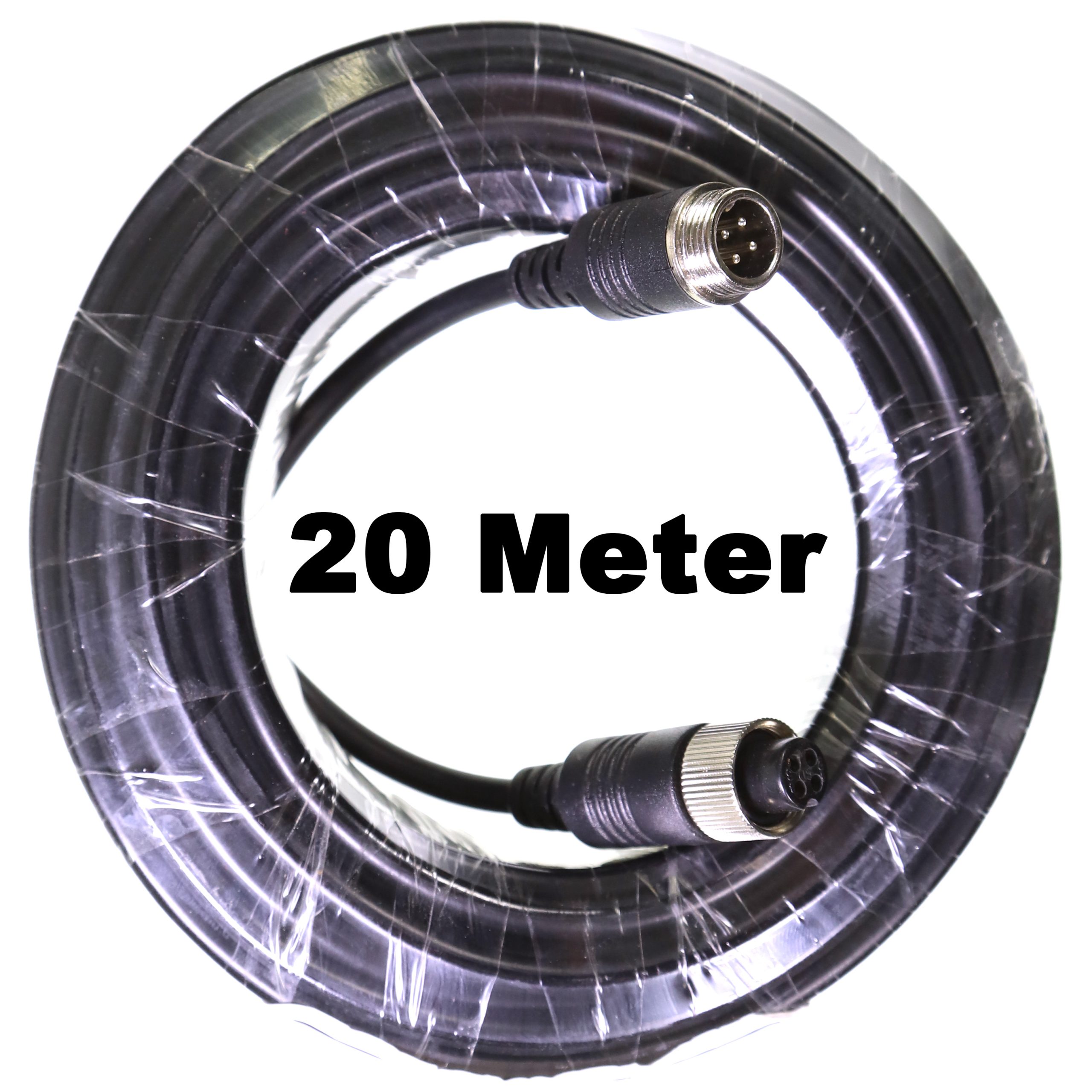 Gator PLC20 20-metre 4-pin PROLINK II extension cable for compatible Gator camera systems, suitable for long vehicles including utes, 4WDs and trucks.