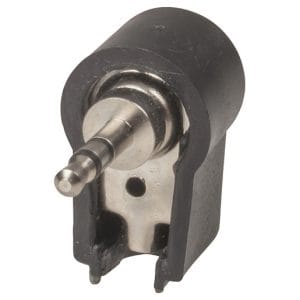 PLUG:2.5mm Stereo black R/ANGLE PP0104
