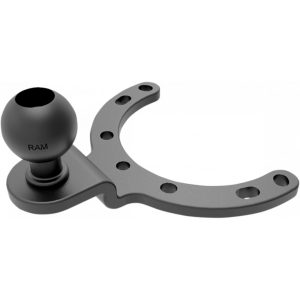 RAM:MNT:M/bike gas tank mnt w/B ball