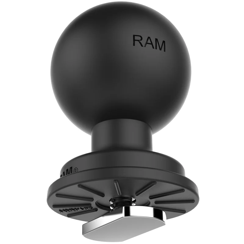 RAM® Track Ball™ RAP-354U-TRA1 C Size track base with 1.5-inch rubber ball, friction washer and stainless steel T-bolt attachment.