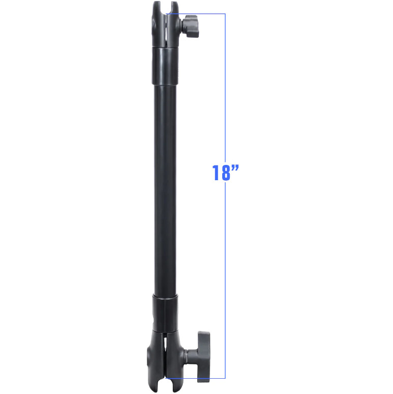 RAM® 18″ PVC Pipe Extension with B + C Size Socket Arms
(RAP-CB-201-18U)