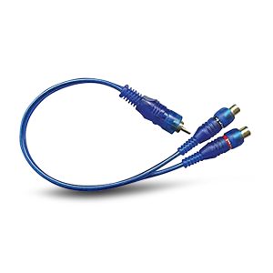 1x RCA Male to 2x RCA Female Y-Shape Audio Adaptor