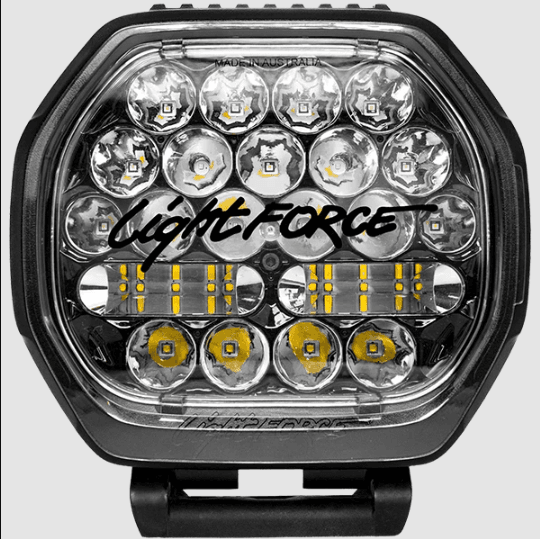 Lightforce BEAST 190 3-mode LED driving light with spot, flood and BEAST beam modes, IP69K waterproof protection and 5700K colour temperature.