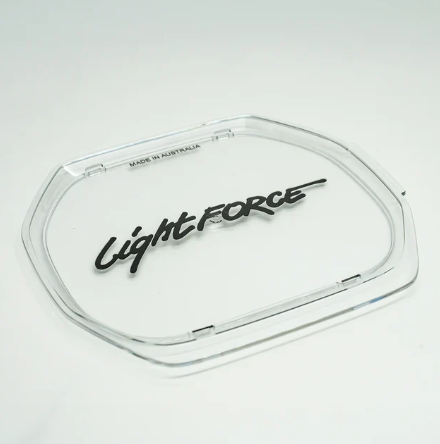 Lightforce F230BEASTSC 230mm clear polycarbonate spot filter for BEAST driving lights, designed to protect the lens and bezel without changing the beam pattern.