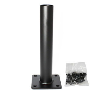 RAM Mounts RAM-VP-TBF9U 9-inch lower Tele-Pole with 1.375-inch female tube and square base plate for compatible RAM No-Drill and drill-down vehicle bases.