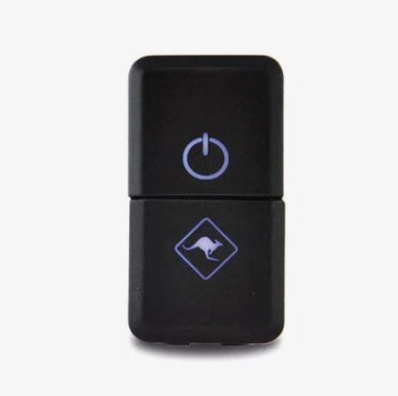 Lightforce CBSWTYD dual switch for selected Toyota vehicles, designed to fit existing OEM switch locations and provide two switch functions without cutting additional holes in the dashboard.