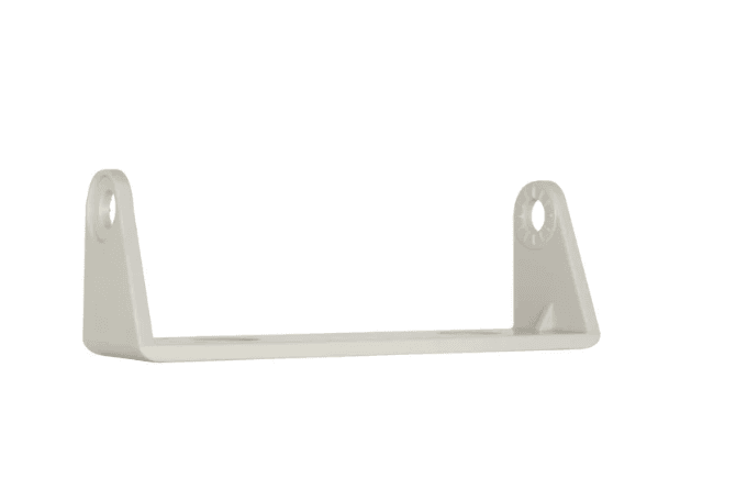 GME MB016 white marine radio mounting bracket for GR200, GX300 and GX600 radios, providing a secure purpose-built vessel mounting solution.