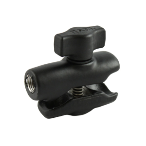 RAM Mounts RAM-B-200-1U B Size single socket arm with 1-inch ball socket and 1/4-inch NPT female threaded hole for compatible RAM mounting components.