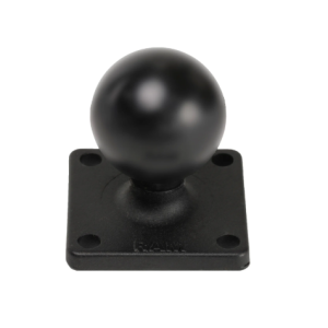 RAM Mounts RAM-202U-22 C Size ball base with 1.5-inch rubber ball, 2 x 2-inch plate and 1.5 x 1.5-inch four-hole mounting pattern.