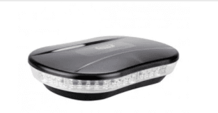 Roadvision RLB250MYC amber LED micro light bar with clear polycarbonate lens, 40 SMD LEDs, 20W output, 10 flash patterns, 10–30V operation and magnetic or fixed mounting.