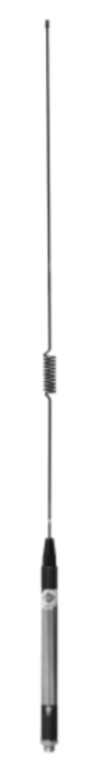 RFI CD94-72-70 elevated-feed UHF antenna with 6.5dBi gain, yellow finish and 490–520MHz frequency coverage for compatible radio communication systems.