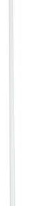 GME AE346V 1800mm white marine VHF antenna with fibreglass radome, ground-independent design, fold-down base, removable whip, 5m lead and FME-to-PL259 adaptor.