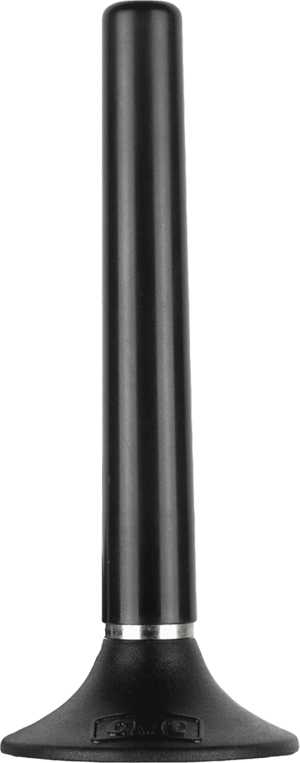 GME AE4026 62mm magnetic antenna base with rare-earth magnet, helical construction, thin installation cable and pre-terminated FME plug for compatible GME UHF radio setups.