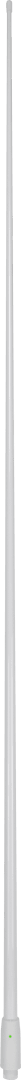 GME AW368V 2400mm white marine VHF antenna whip with fibreglass radome and ground-independent design, supplied as the whip only for compatible GME marine antenna bases.