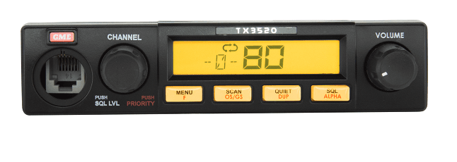 GME RM3520 replacement remote head designed specifically for the GME TX3520S UHF CB radio, supplied as the remote head only.