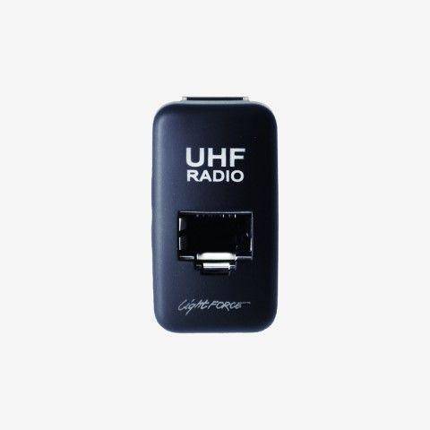 Lightforce CBRJ45TY RJ45 pass-through connector for selected Toyota vehicles, designed to fit OEM switch blank locations for remote microphone or LAN connections.