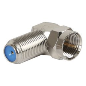 Coax ''F'' Male to Female Right Angle Adaptor AD328