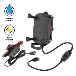 RAM:BKT:5" X-Grip USB W/less Chrg V7M